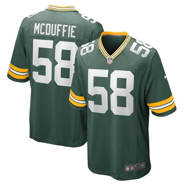 mens nike isaiah mcduffie green green bay packers game jersey